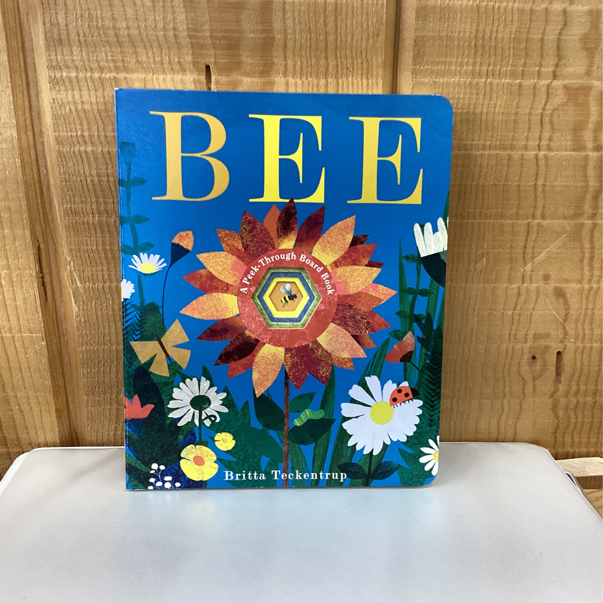 BOOK: BEE A PEEK THROUGH BOARD BOOK – Runestone Museum