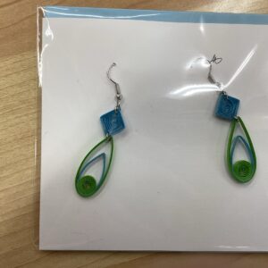 EARRINGS: QUILLING MEADOW DROP