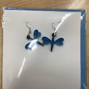 EARRINGS: QUILLING DRAGONFLIES